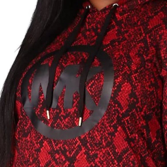 Michael Michael Kors Plus Size Printed Hoodie Dress - Picture 4 of 4
